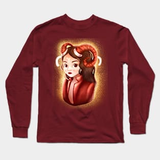 zodiac sign aries Long Sleeve T-Shirt